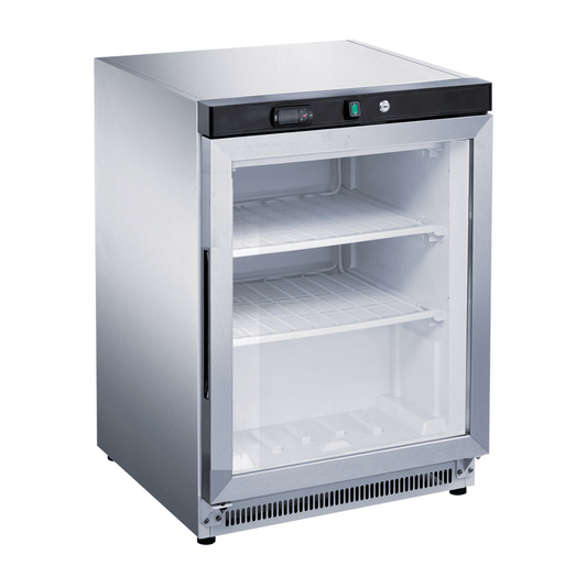 Thermaster Stainless Steel Upright Static Display Freezer XF200SG