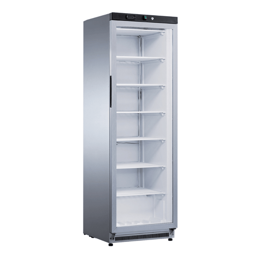 Thermaster Stainless Steel Upright Static Display Freezer XF400SG
