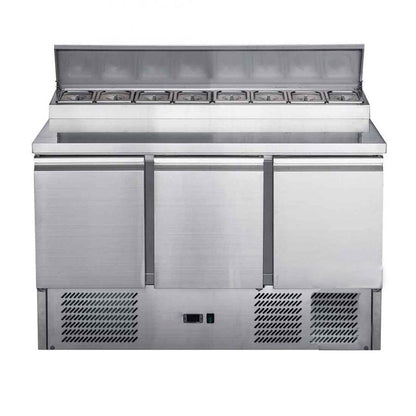 FED-X Three Door Salad Prep Fridge - XGNS1300D