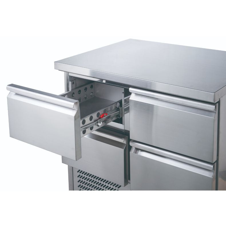 FED-X XGNS900-4D 240 L Four Drawer Compact Workbench Fridge