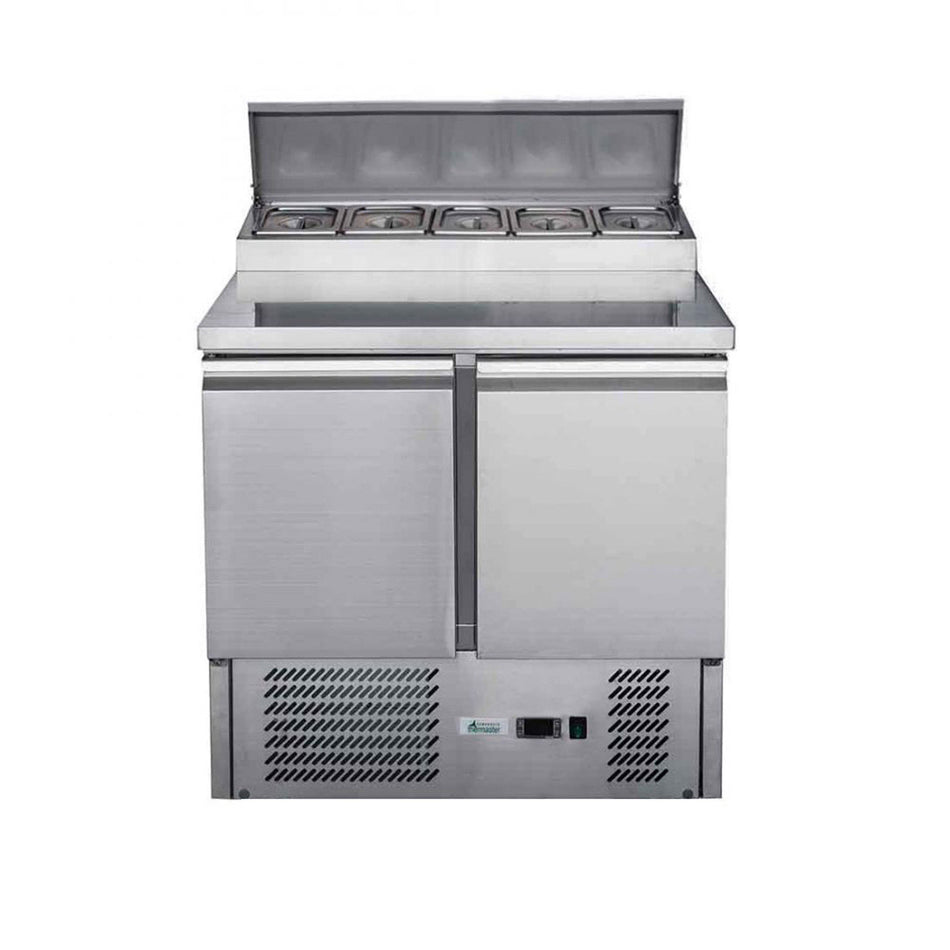 FED-X Two-Door Salad Prep Fridge – XGNS900D (240 L)