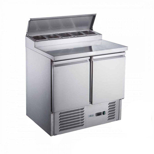 FED-X Two Door Salad Prep Fridge - XGNS900D