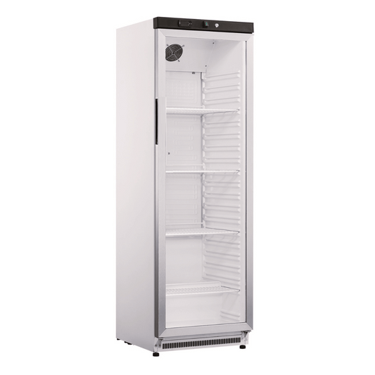 Thermaster Stainless Steel Upright Static Display Fridge XR400SG