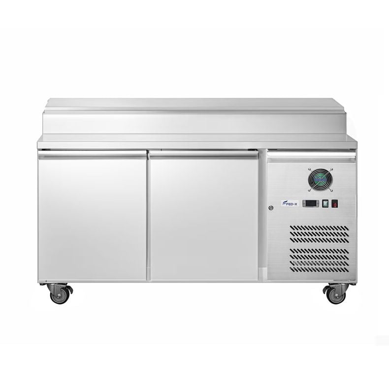 FED-X XSS7C13S2V Stainless Steel Two Door Sandwich Counter – 282L