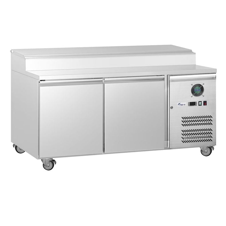 FED-X XSS7C13S2V Stainless Steel Two Door Sandwich Counter – 282L