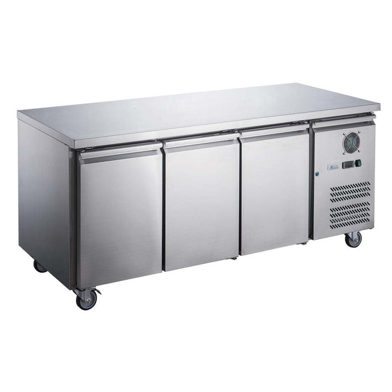 FED-X S/S Three Door Bench Freezer - XUB6F18S3V