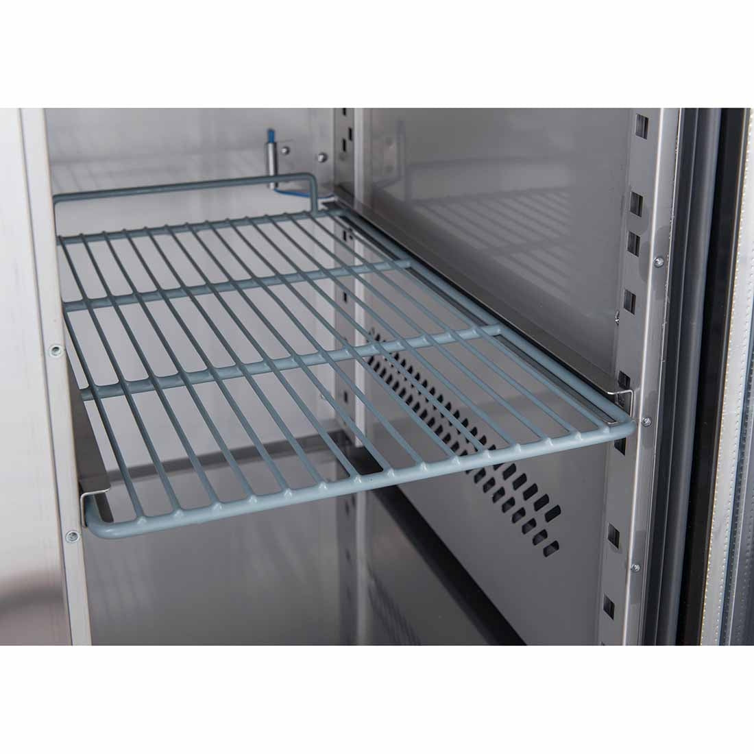 FED-X S/S Four Door Bench Fridge - XUB7C22S4V