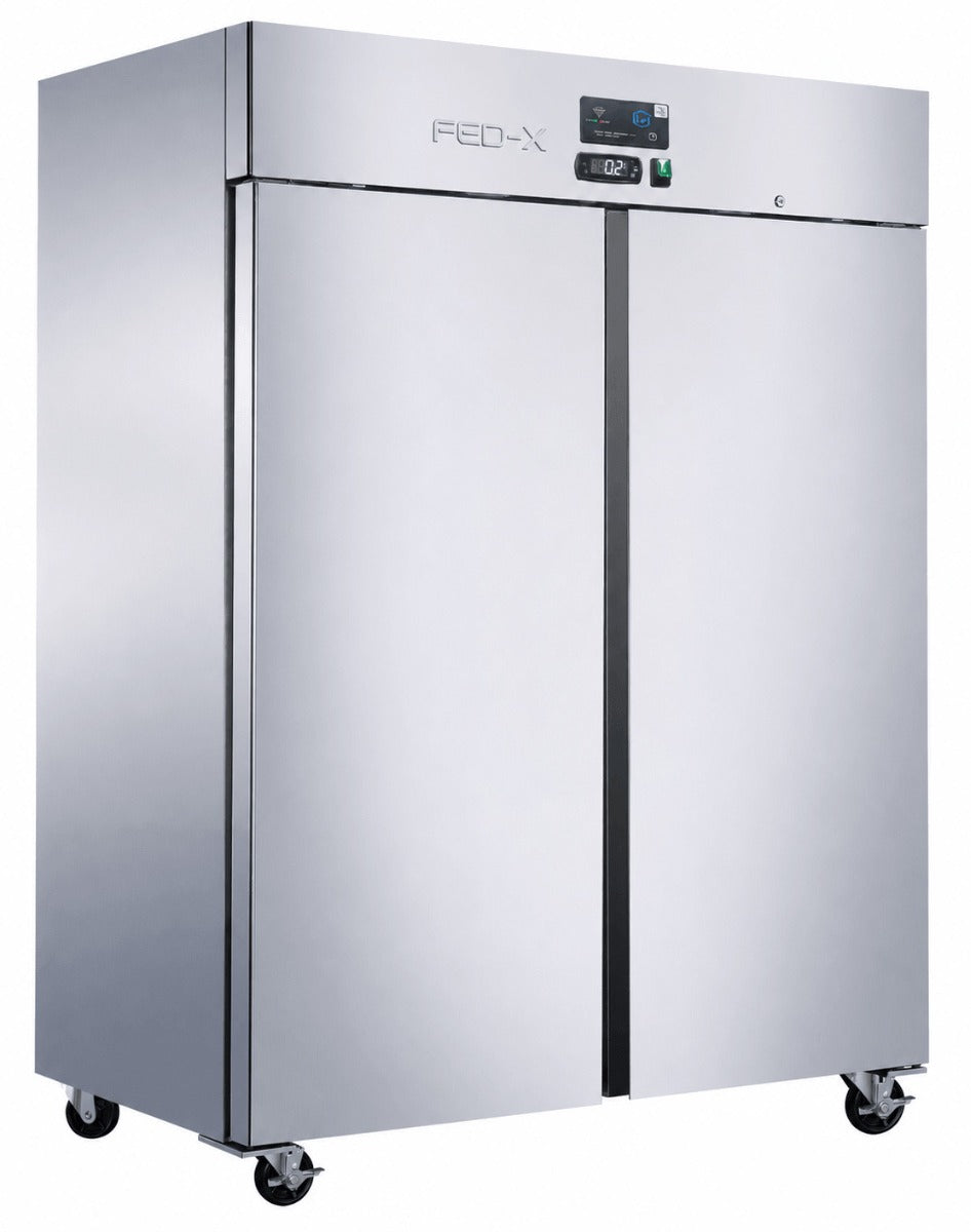 FED-X Press Liner Double Door Upright Freezer with Wi-Fi Controller XUPF1400