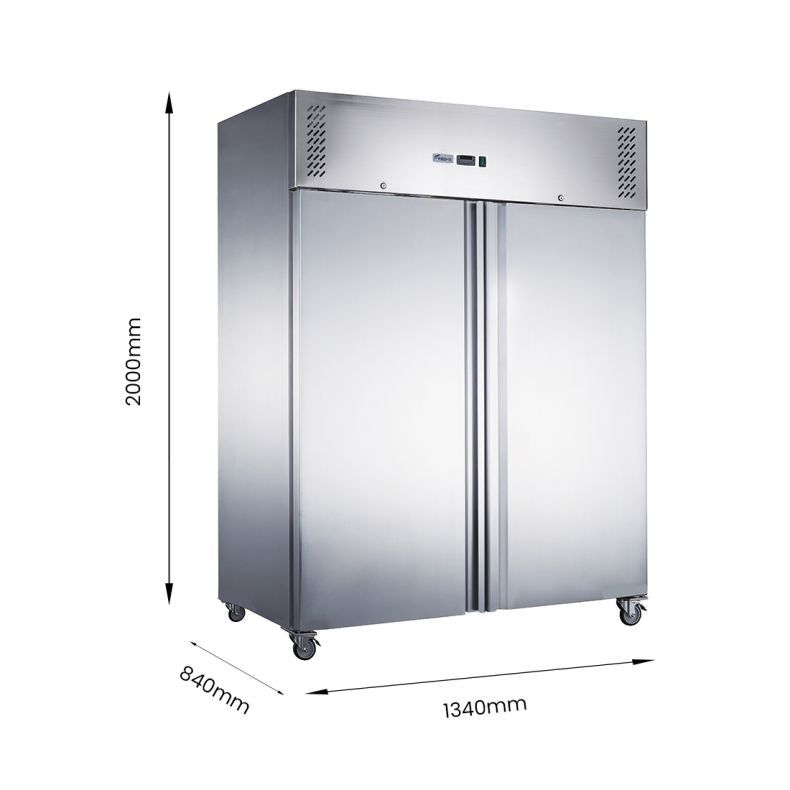 FED-X Two Full-Door Upright Fridge – XURC1200SFV (1236 L)
