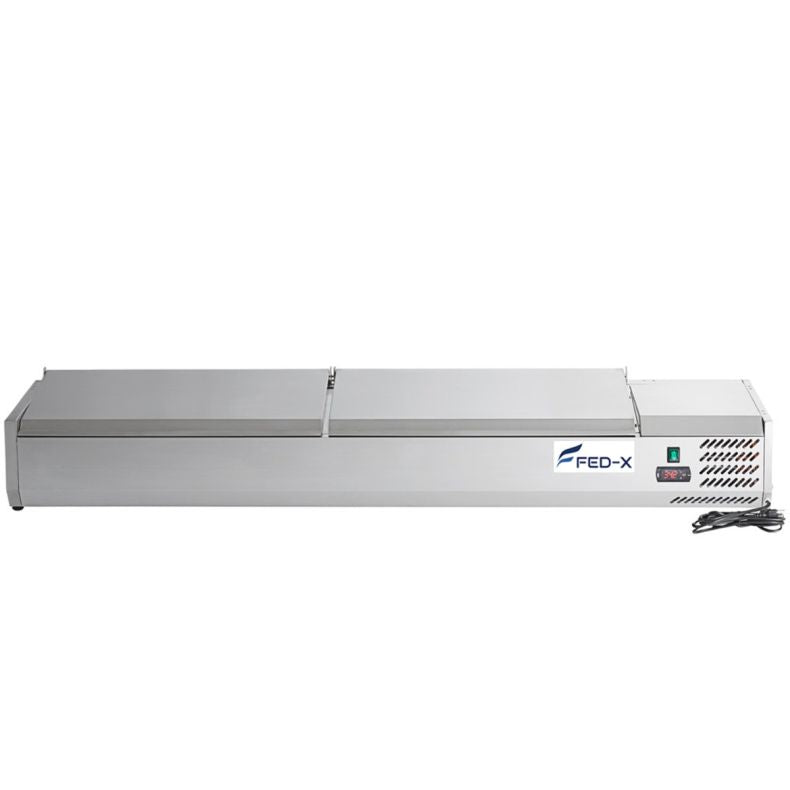 FED-X 85 L Salad Bench with Stainless Steel Lids – XVRX2000/380S