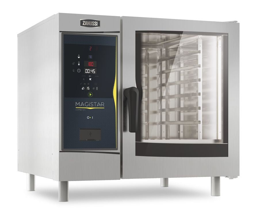 Zanussi 6 GN 1/1  Electric Combi (6 Trays). Digital Controls, Boiler Generated Steam 218830