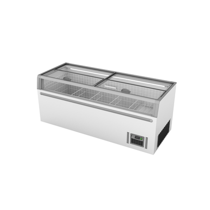 Thermaster Supermarket Island Freezer with Glass Sliding Lids ZCD-L210G