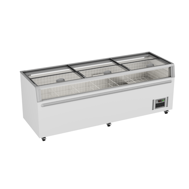 Thermaster Supermarket Island Freezer with Glass Sliding Lids ZCD-L250G