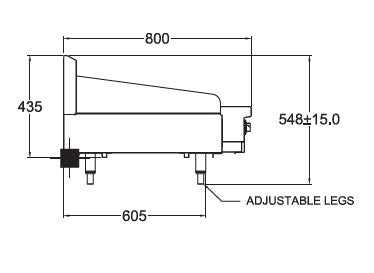 Goldstein 610mm Gas Griddle GPGDB24