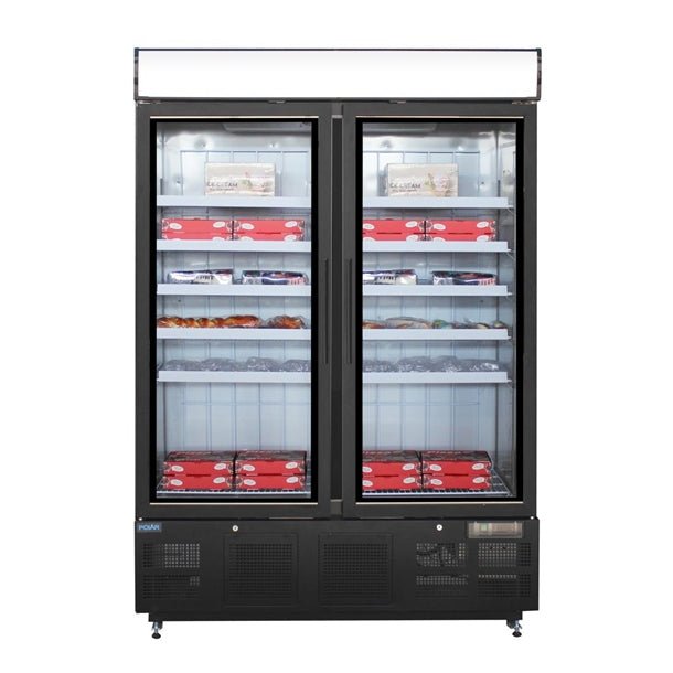 Polar G-Series Black Upright Display Freezer 920Ltr - GH429-A