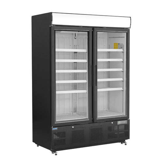 Polar G-Series Black Upright Display Freezer 920Ltr - GH429-A