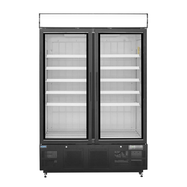 Polar G-Series Black Upright Display Freezer 920Ltr - GH429-A