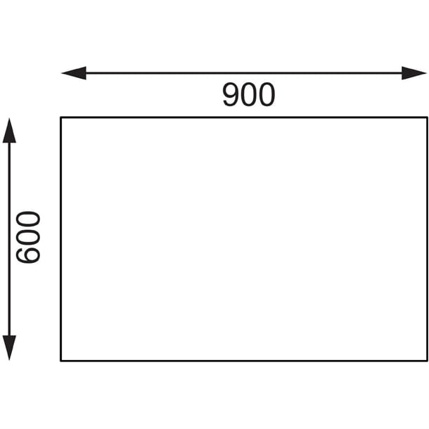 Vogue Stainless Steel Chopping Board Table 900mm - CB911